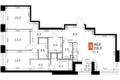 Квартира 4 комнаты 116 м² Москва, Россия