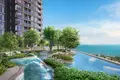 Residential complex New high-rise residence with a swimming pool, a water park and a panoramic view of the ocean, Jomtien, Pattaya, Thailand