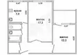 Apartamento 2 habitaciones 50 m² Muchaviecki sielski Saviet, Belarús