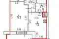 1 room apartment 36 m² Pargolovo, Russia