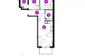 Квартира 3 комнаты 57 м² Познань, Польша
