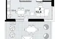 Apartamento 2 habitaciones 73 m² Kommunarka, Rusia