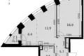 Квартира 1 комната 48 м² Северо-Западный административный округ, Россия