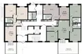 Appartement 3 chambres 66 m² Kalodziscanski sielski Saviet, Bélarus