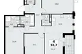 4 room apartment 93 m² Moscow, Russia