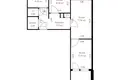 3 room apartment 64 m² Minsk, Belarus