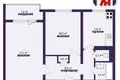 2 room apartment 48 m² Salihorsk, Belarus