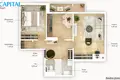 2 room apartment 50 m² Vilnius, Lithuania