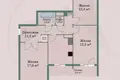 3 room apartment 67 m² Barysaw, Belarus