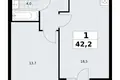 Квартира 1 комната 42 м² район Коммунарка, Россия