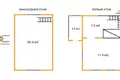 Casa 46 m² Starobinski sielski Saviet, Belarús