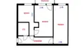 2 room apartment 44 m² Minsk, Belarus