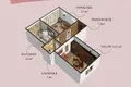 2 room apartment 52 m² Wrzesnia, Poland