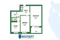 Wohnung 2 zimmer 47 m² Minsk, Belarus
