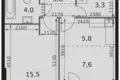 Wohnung 1 zimmer 42 m² Moskau, Russland