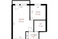 1 room apartment 28 m² Minsk, Belarus