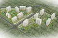Complexe résidentiel New residence with a swimming pool, green areas and a fitness center close to a highway, Istanbul, Turkey
