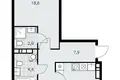 2 room apartment 67 m² poselenie Sosenskoe, Russia