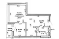 Mieszkanie 2 pokoi 41 m² Mińsk, Białoruś