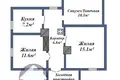 3 room apartment 57 m² Baranavichy, Belarus