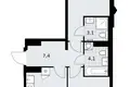 2 room apartment 59 m² Troitsk, Russia