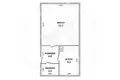 Land 42 m² Telminski sielski Saviet, Belarus