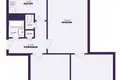 3 room apartment 62 m² Minsk, Belarus