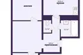 2 room apartment 61 m² Vileyka, Belarus