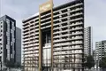 Kompleks mieszkalny New residence Golf Vista Heights with a swimming pool and lounge areas, Dubai Sports City, Dubai, UAE
