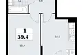 Квартира 1 комната 39 м² район Коммунарка, Россия