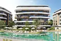 Kompleks mieszkalny Residential complex with views of the Mediterranean Sea, the Toros Mountains and the ancient fortress of Alanya, Kestel, Turkey