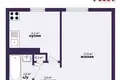 1 room apartment 25 m² Salihorsk, Belarus