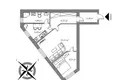 Mieszkanie 2 pokoi 49 m² Kowno, Litwa