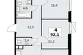 Квартира 4 комнаты 92 м² Юго-Западный административный округ, Россия