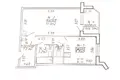 1 room apartment 41 m² Minsk, Belarus