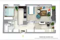 3 room apartment 57 m² Warsaw, Poland