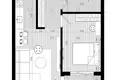 Wohnung 1 Schlafzimmer 45 m² Bar, Montenegro