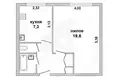 Mieszkanie 1 pokój 35 m² Kobryń, Białoruś