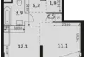 Квартира 1 комната 35 м² Москва, Россия