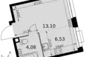 Студия 1 комната 24 м² Москва, Россия