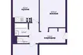 Квартира 2 комнаты 47 м² Минск, Беларусь