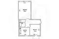 Appartement 2 chambres 69 m² Muchaviecki sielski Saviet, Bélarus