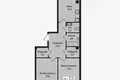 2 room apartment 69 m² Vsevolozhsk, Russia