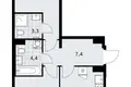 Mieszkanie 2 pokoi 59 m² Troick, Rosja