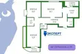 3 room apartment 101 m² Minsk, Belarus