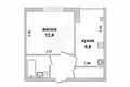1 room apartment 30 m² Brest, Belarus