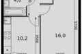 Mieszkanie 1 pokój 36 m² Razvilka, Rosja