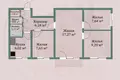 4 room apartment 58 m² Minsk, Belarus