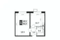 1 room apartment 36 m² Leninsky District, Russia