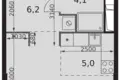 Студия 1 комната 30 м² Москва, Россия